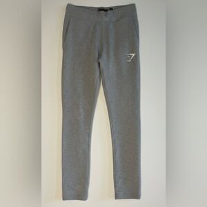 Gymshark Crest Slim Fit Joggers - Light Grey Marl - Small
